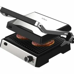 Møn Proff bord-/paninigrill, rostfri/svart