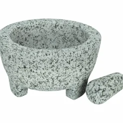 Molcajete mortel & mortelstöt, granit