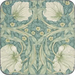 Morris & Co Pimpernel glasunderlägg 6-pack, grön