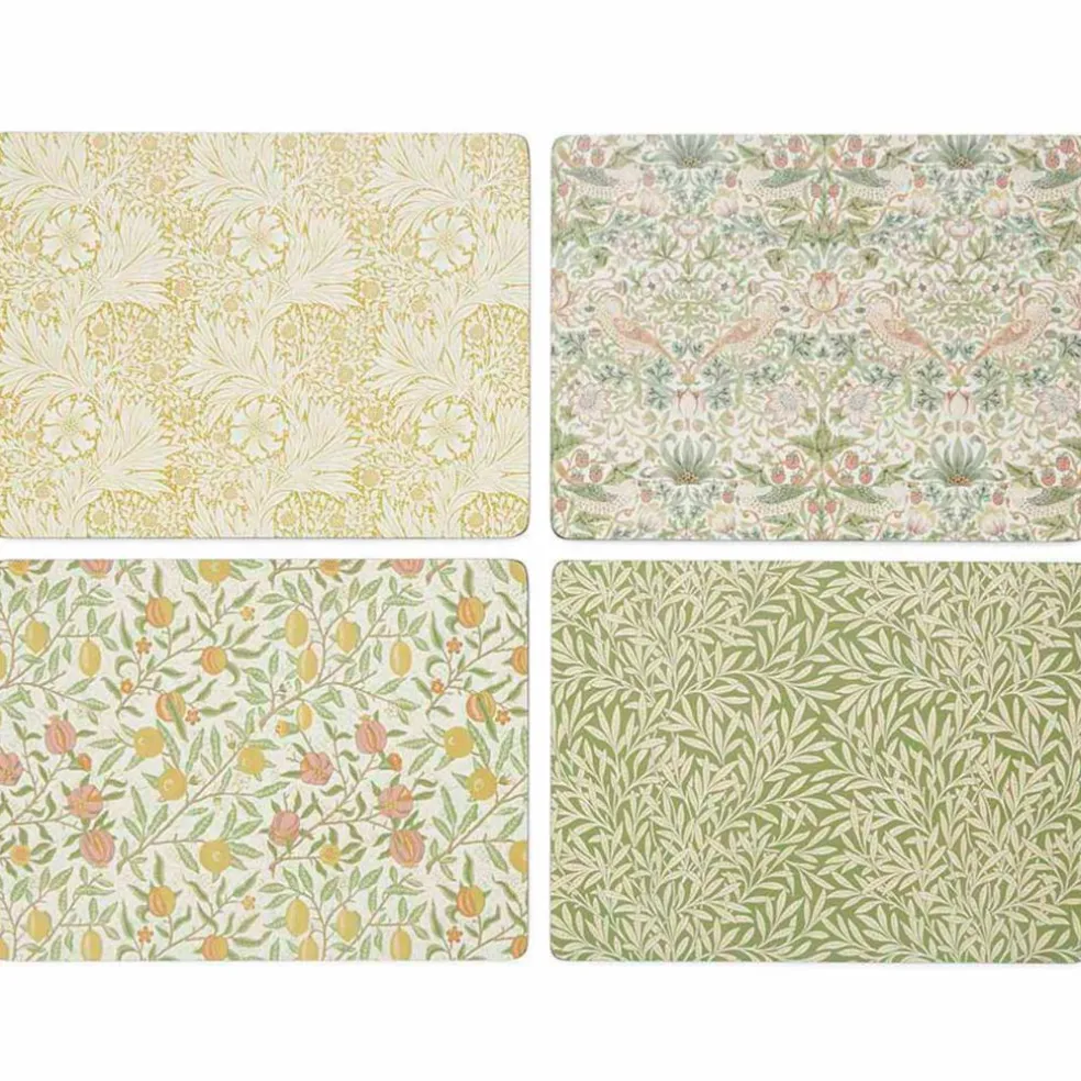 Morris & Co Seaweed bordsunderlägg 40x30 cm 4-pack, grön