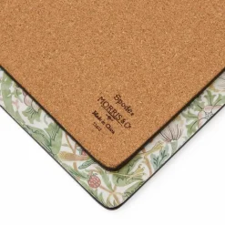 Morris & Co Strawberry Thief bordstablett 4-pack, grön