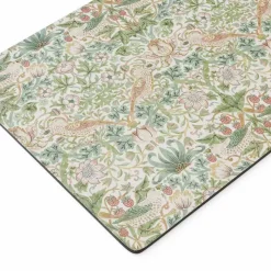 Morris & Co Strawberry Thief bordstablett 4-pack, grön