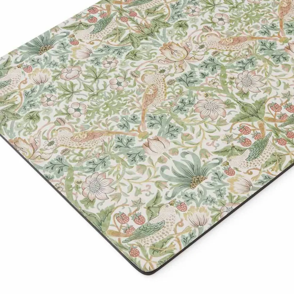 Morris & Co Strawberry Thief bordstablett 4-pack, grön