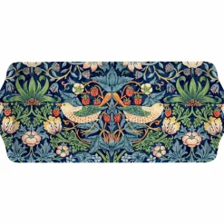 Morris & Co Strawberry Thief Röd Smörgåsbricka