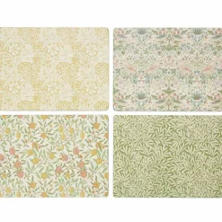 Morris & Co Willow Bough bordstablett 4-pack, blå/grön
