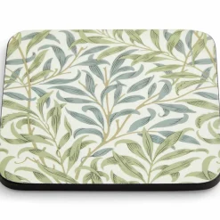 Morris & Co Willow Bough glasunderlägg 6-pack, blå/grön