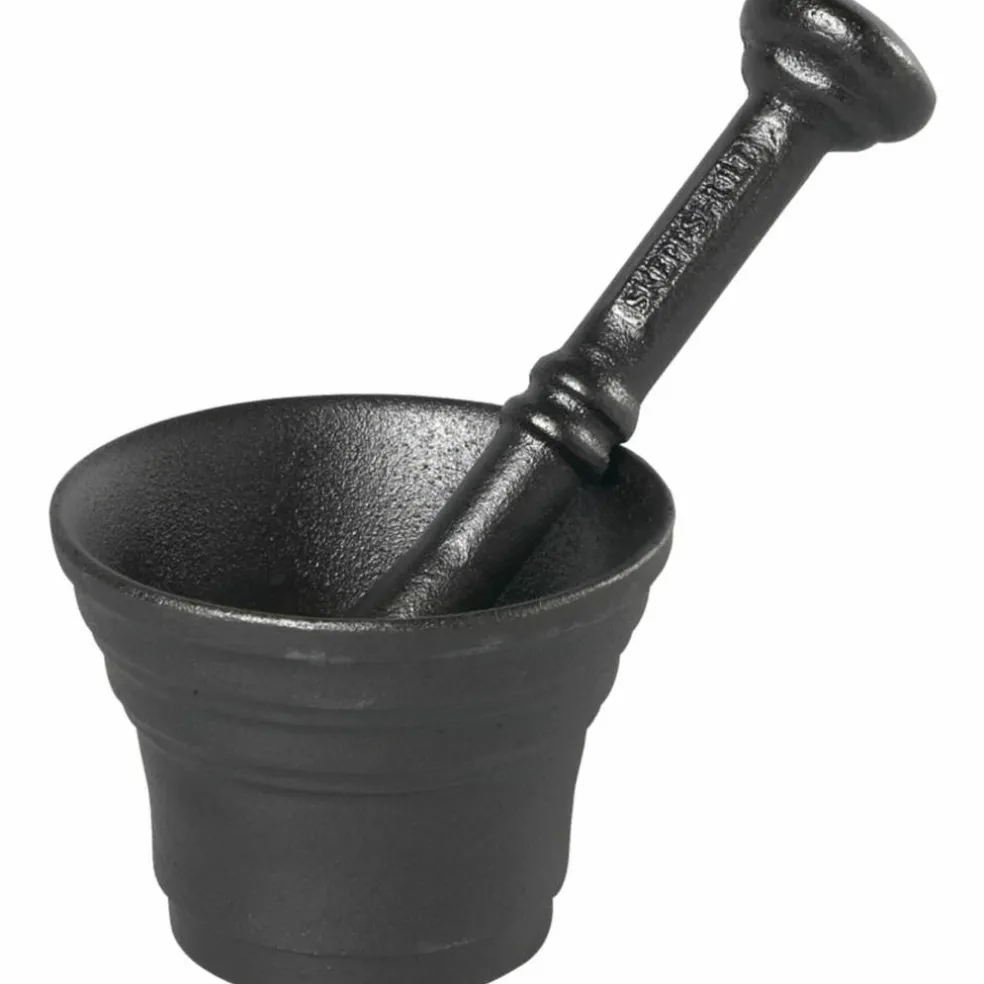 Mortel med Stöt Gjutjärn Höjd 8 cm