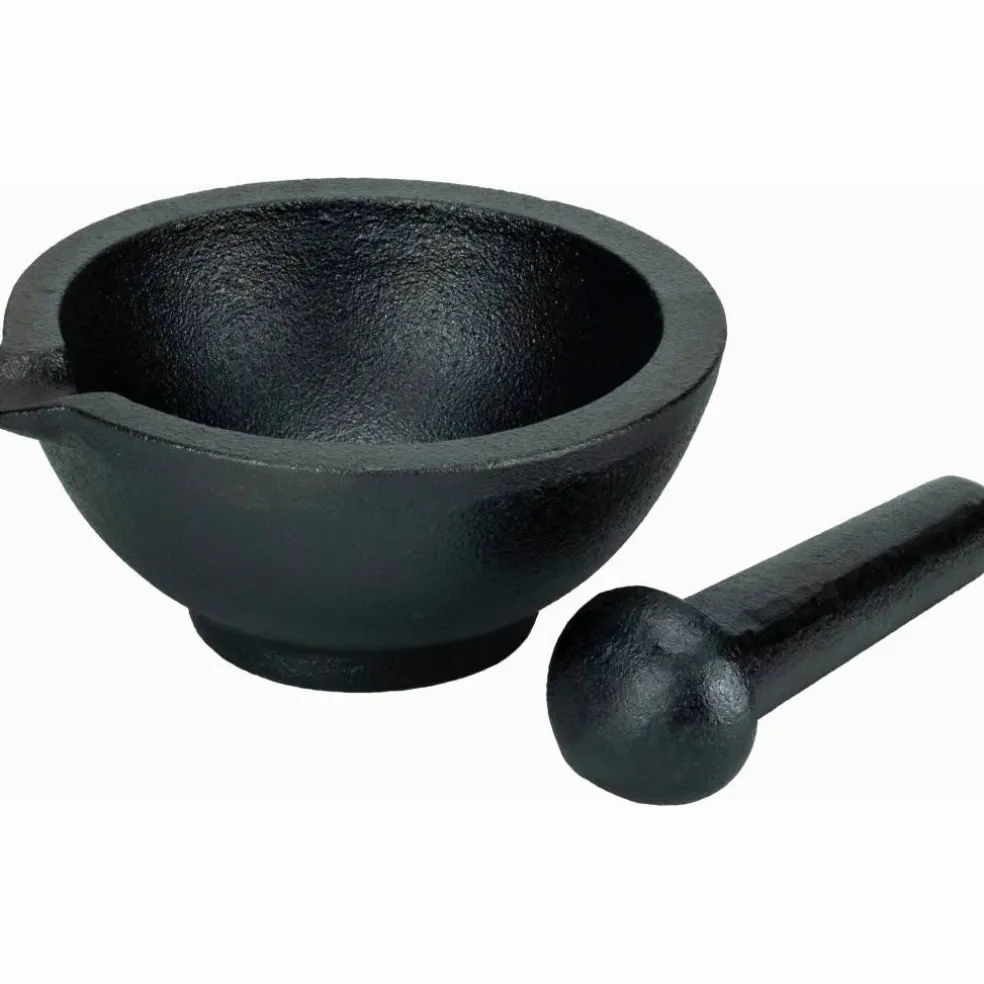 Mortel & mortelstöt, gjutjärn