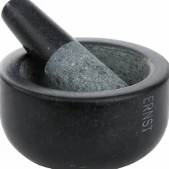Mortel Svart Granit Mellan