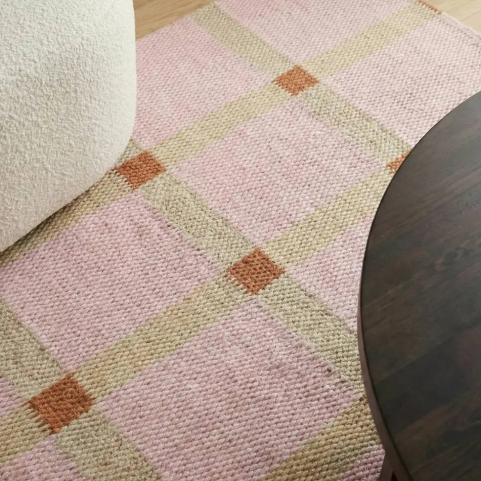 Mosaic ullmatta 75 x 250 cm, rosa