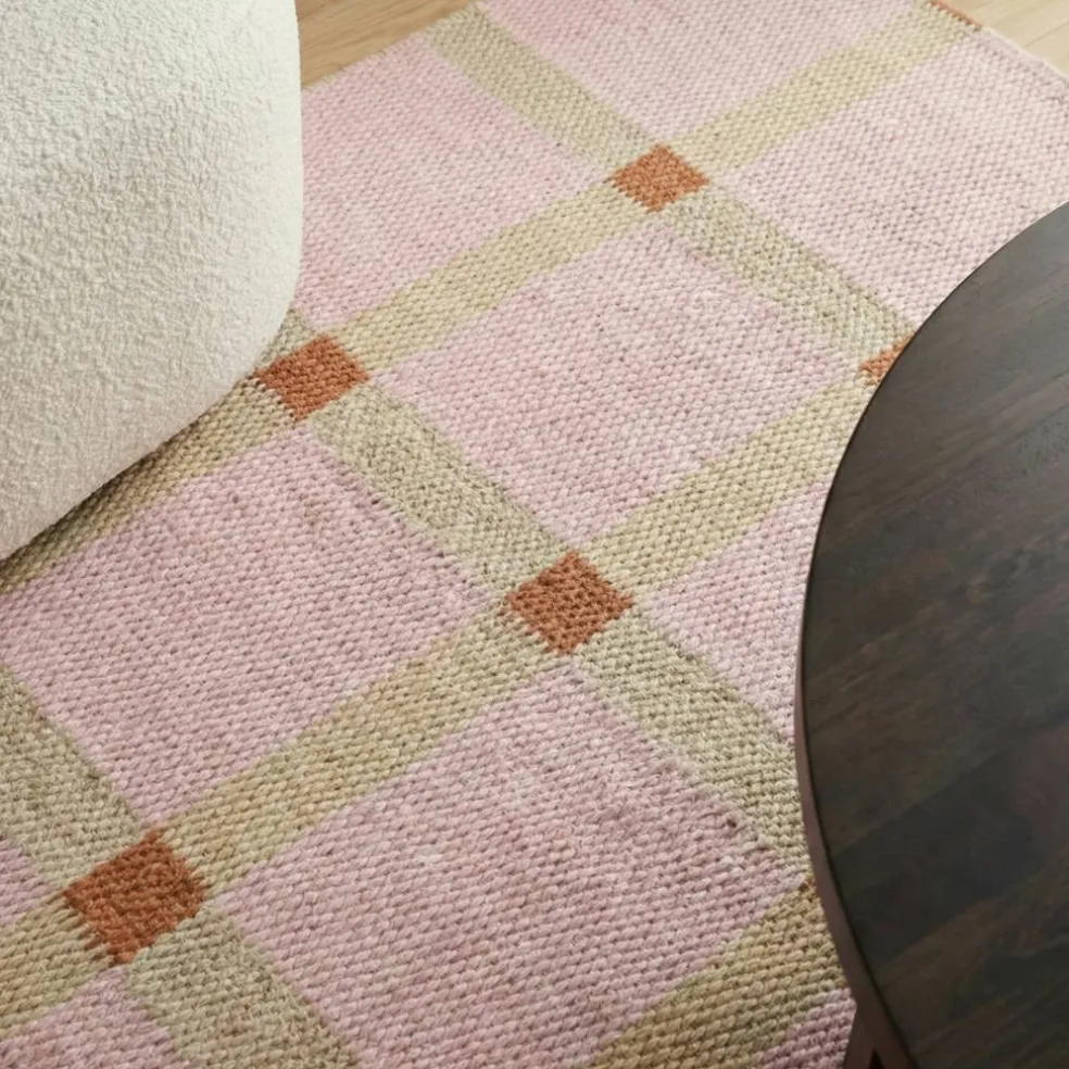Mosaic ullmatta 75 x 250 cm, rosa