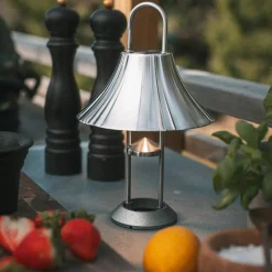 Mousqueton Portable bordslampa, red