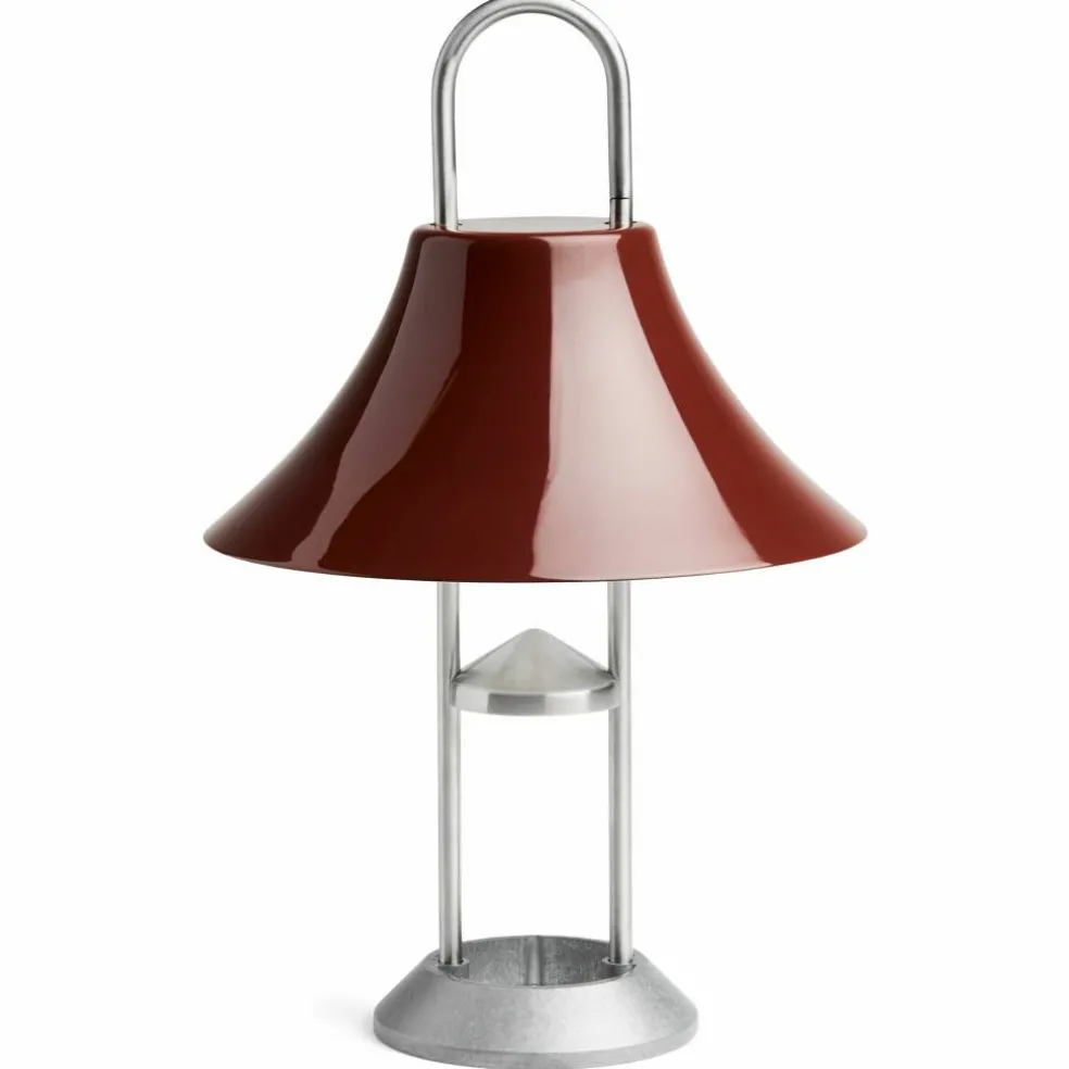 Mousqueton Portable bordslampa, red