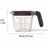 Måttbägare med lock 0,5 liter, glas