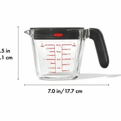 Måttbägare med lock 0,5 liter, glas