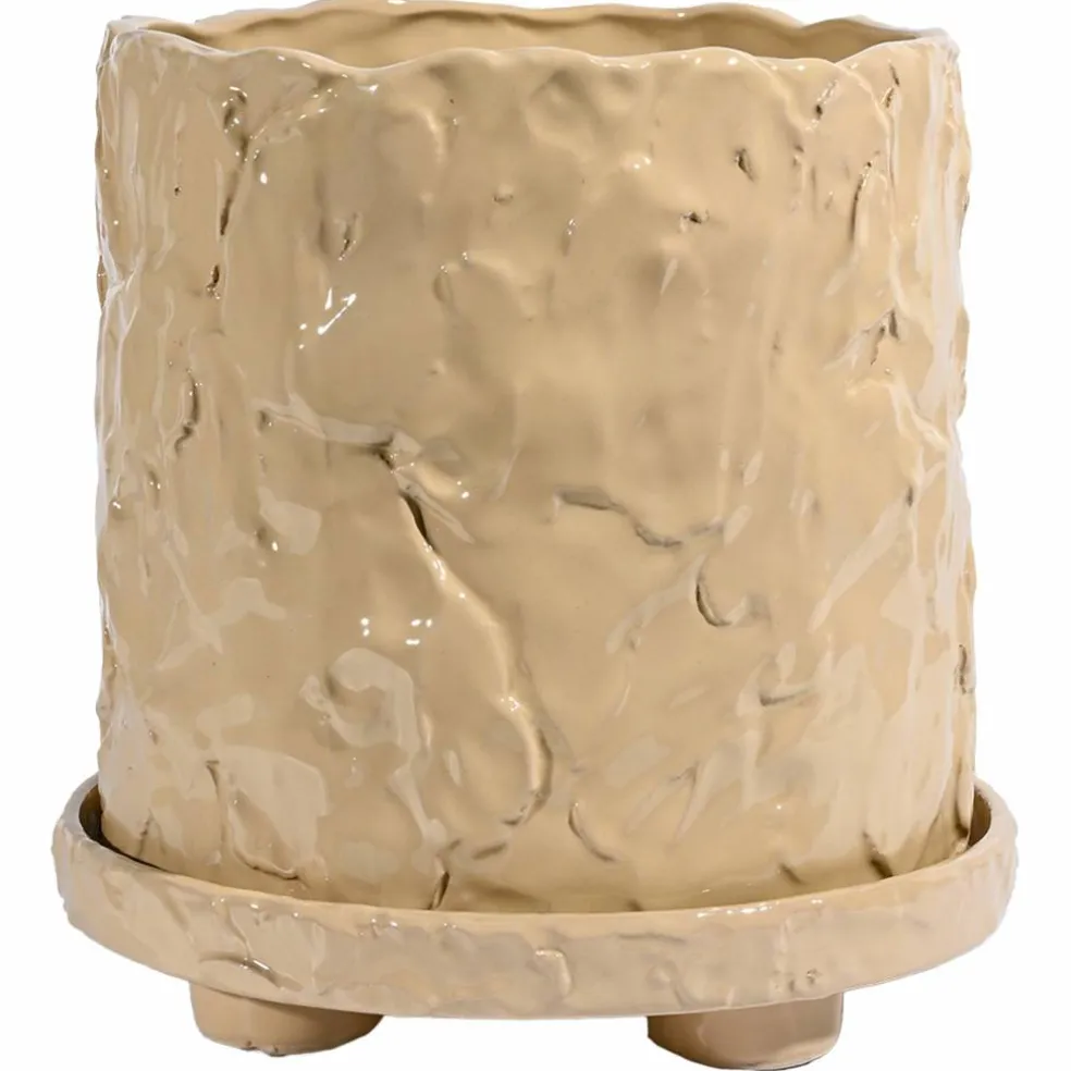 Muddy L kruka 23 x 23,5 cm, beige