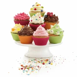 Muffins silikonformar 6 st 7 cm, mixat