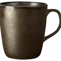 Mugg med öra metallisk brun 35 cl.