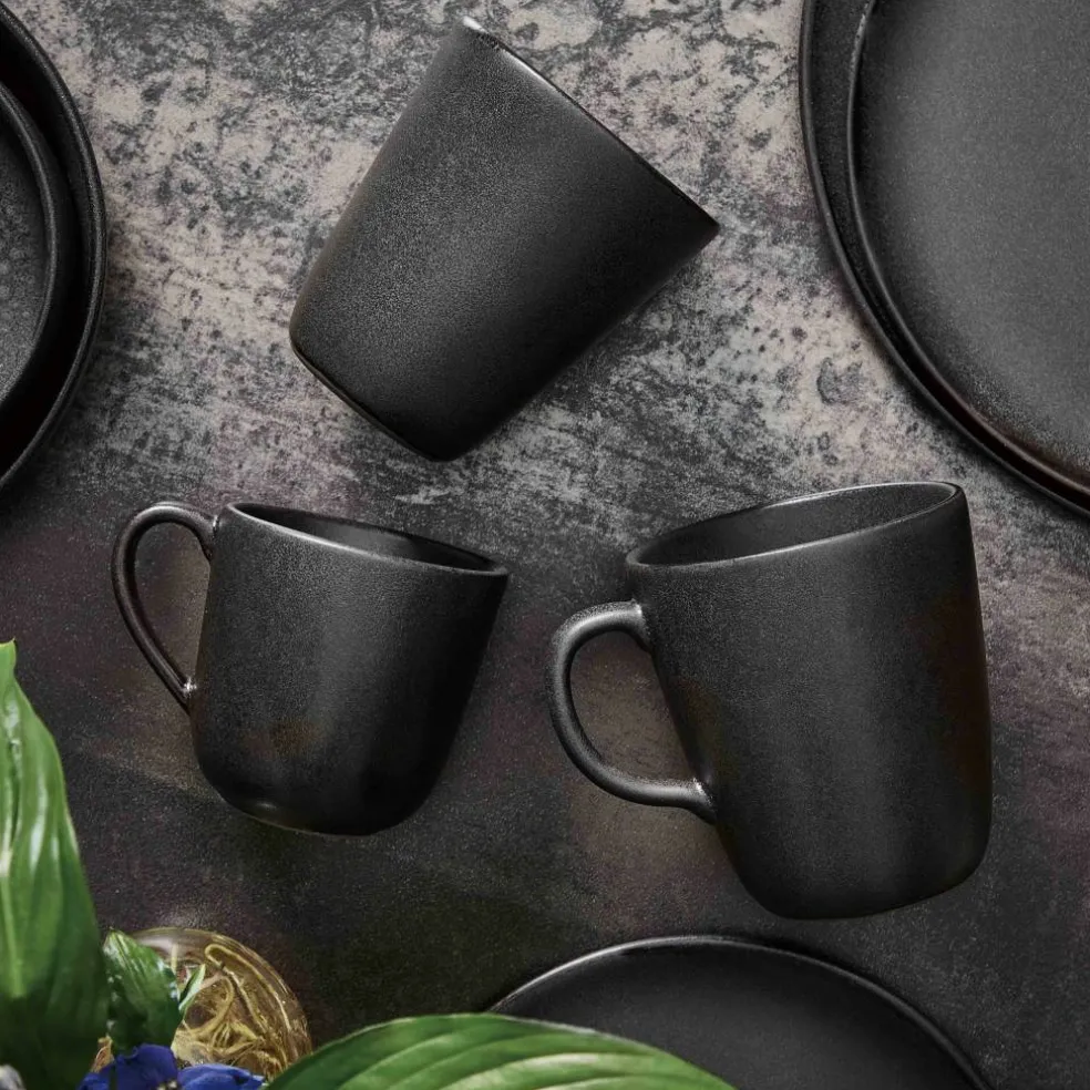 Mugg med öra, 6 st, titanium black