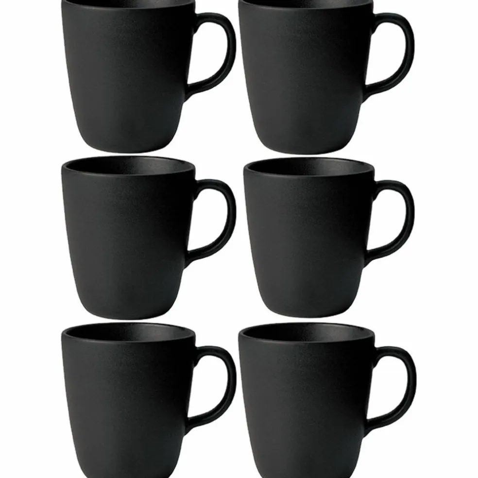 Mugg med öra, 6 st, titanium black