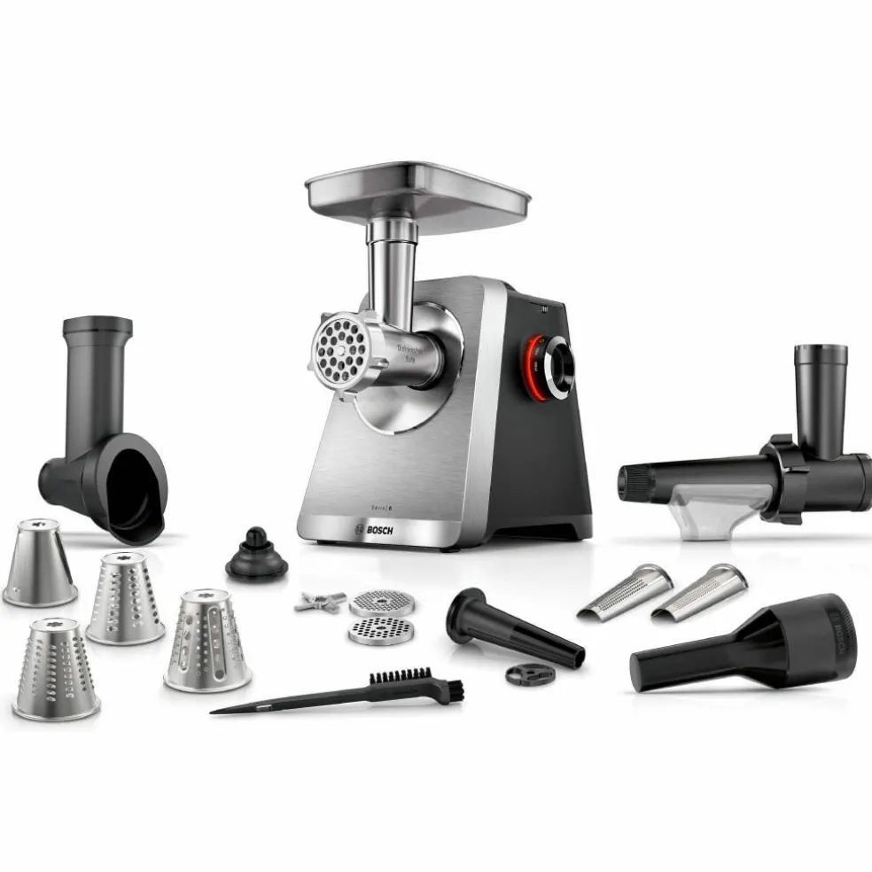 Multipower Series 8 MFWS860M köttkvarn + extra tillbehör, rostfritt stål