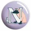 Mumin A assiett 10,5 cm, korall