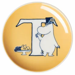 Mumin E assiett 10,5 cm, korall