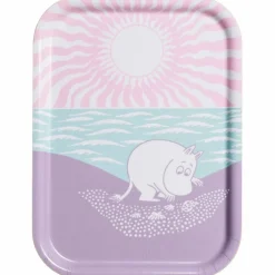 Mumin En dag på stranden bricka 27x20 cm