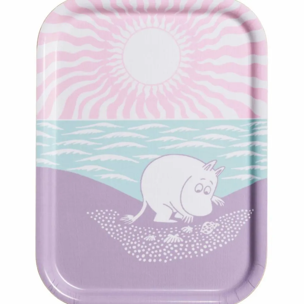 Mumin En dag på stranden bricka 27x20 cm