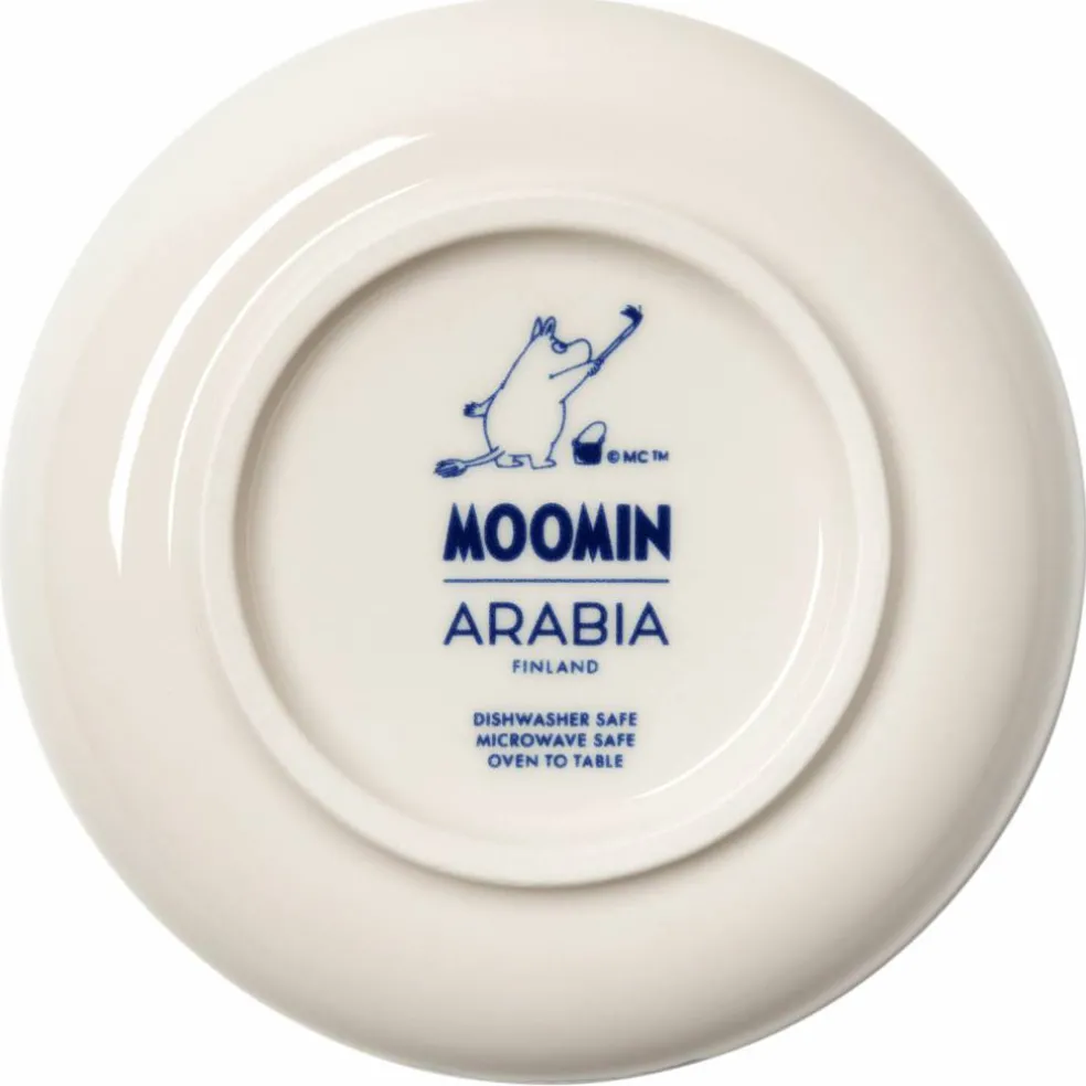 Mumin Haru Mårran skål 12 cm, blå/vit