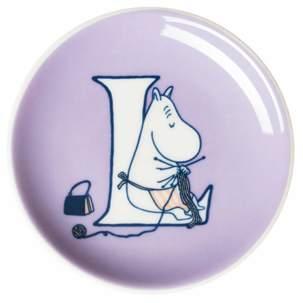 Mumin M assiett 10,5 cm, lila