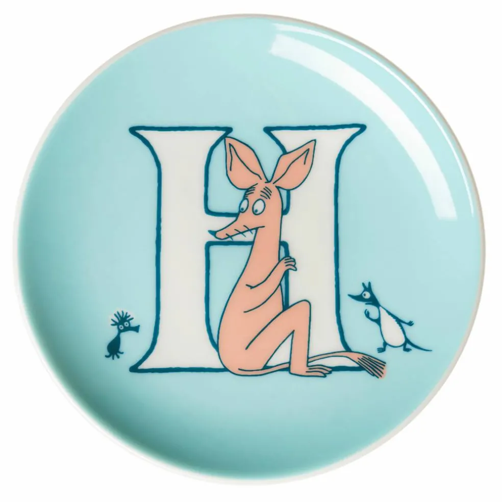 Mumin R assiett 10,5 cm, gul