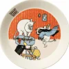 Mumin Sommardans assiett 19 cm, flerfärgad