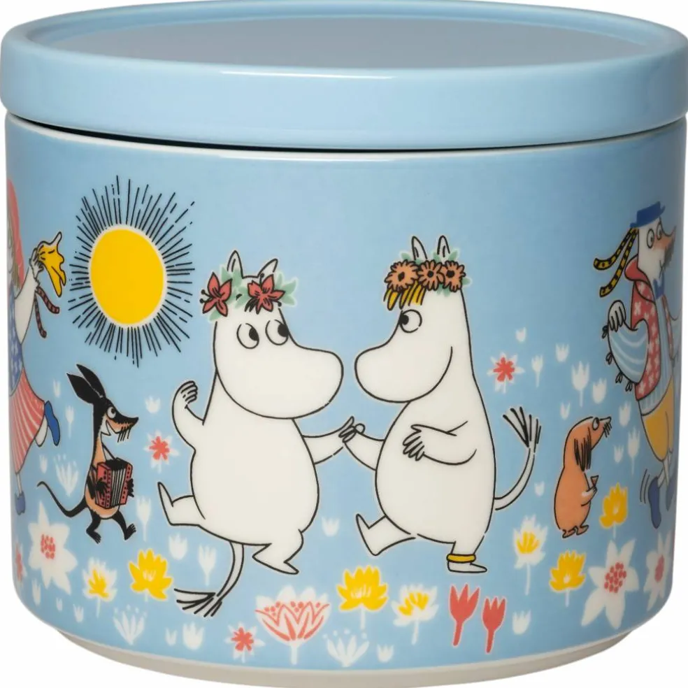 Mumin Sommardans burk 0,7 liter, flerfärgad