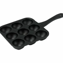 Munkpanna 9 Hål Gjutjärn