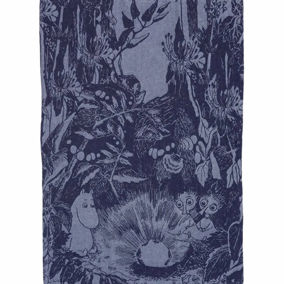 Mystikens skog kökshandduk 45 × 65 cm, blå