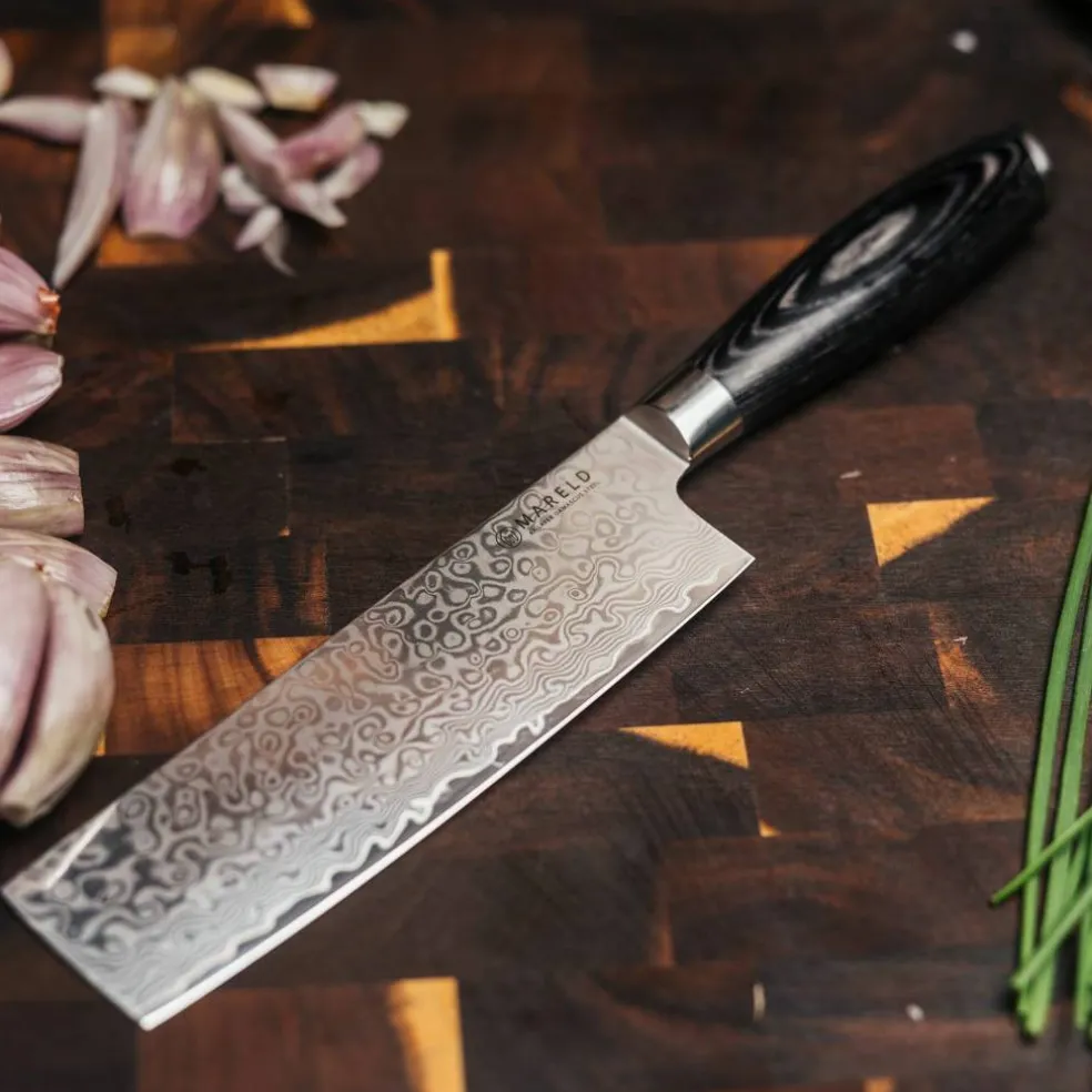 Nakiri Grönsakskniv svart, 17 cm