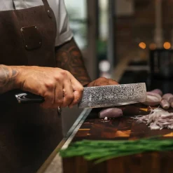 Nakiri Grönsakskniv svart, 17 cm