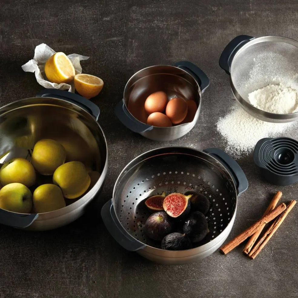 Nest™ skålset 9 delar, rostfritt stål
