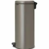 NewIcon pedalhink 30 liter, mattborstat stål