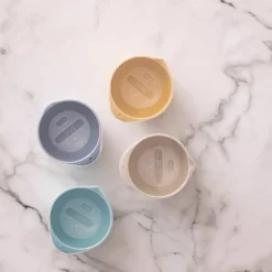NEW Margrethe skålset 8 delar 0,5 liter, brun/gul/blå