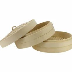 Ångkokare bambu 27 cm, 2 lager med lock