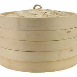 Ångkokare bambu 20 cm, 2 lager med lock