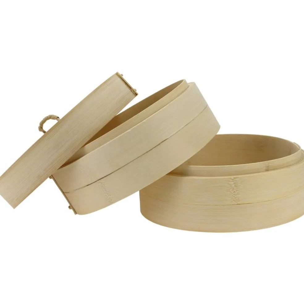 Ångkokare bambu 20 cm, 2 lager med lock