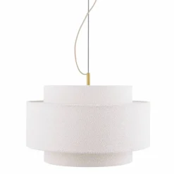 Noah Bouclé pendellampa 50 cm, vit