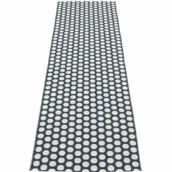 Noa matta 70 cm x 250 cm, dark blue/vanilla