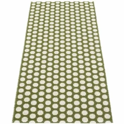 Noa matta 70 cm x 150 cm, dark olive/vanilla
