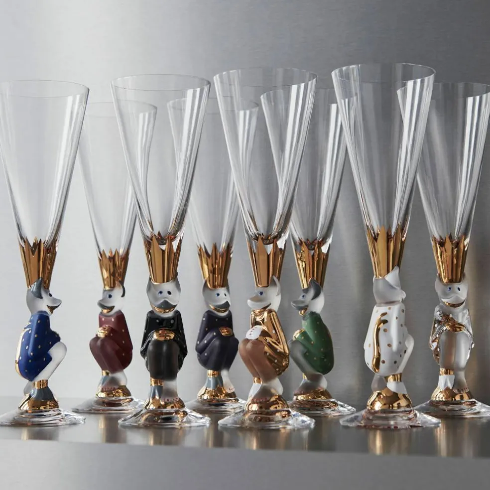 Nobel The Sparkling devil champagneglas 19 cl., Mörkgrå