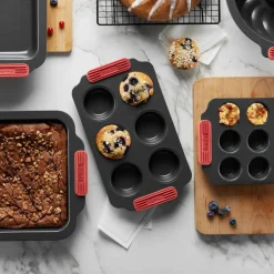 Nonstick minimuffins 6 st, grå