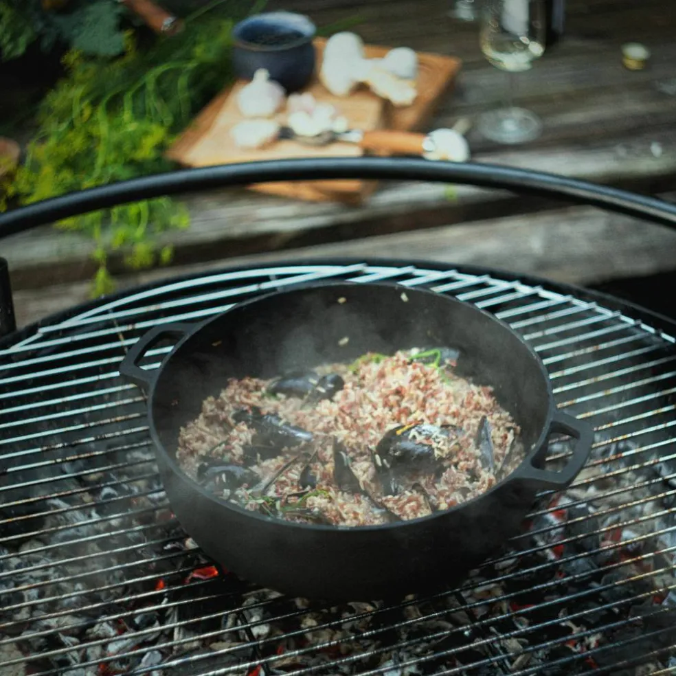 Norden Grill Chef gjutjärnsgryta med lock 30 cm